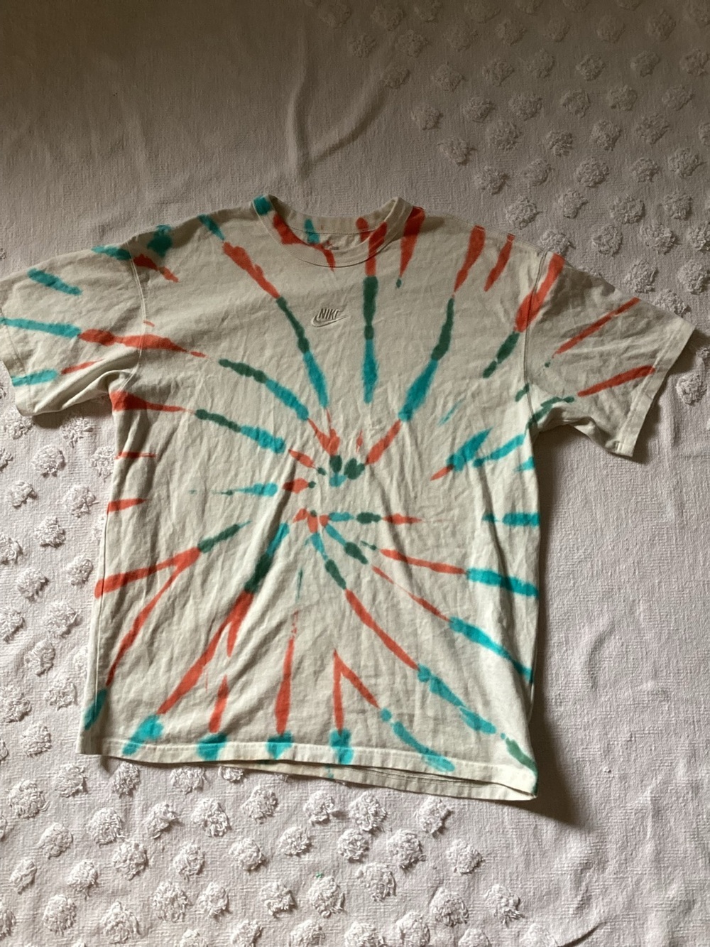 Nike Shirt Mens Extra Large Off White Sail Tie Dye Max90 Sportswear Loose Fit M